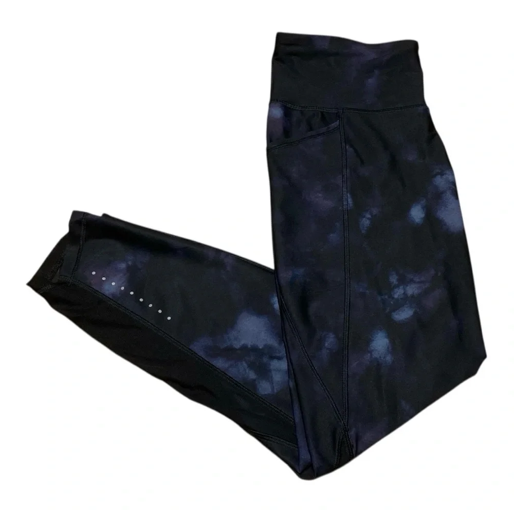 Old Navy Women’s High-Waisted PowerSoft Side-Pocket 7/8 Run Leggings Size L Gym - Picture 4 of 15